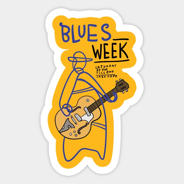 Blues week Sticker by Music Lover